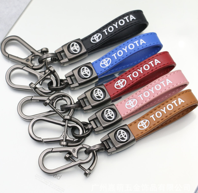 High quality zinc alloy leather key chains for car logo brand