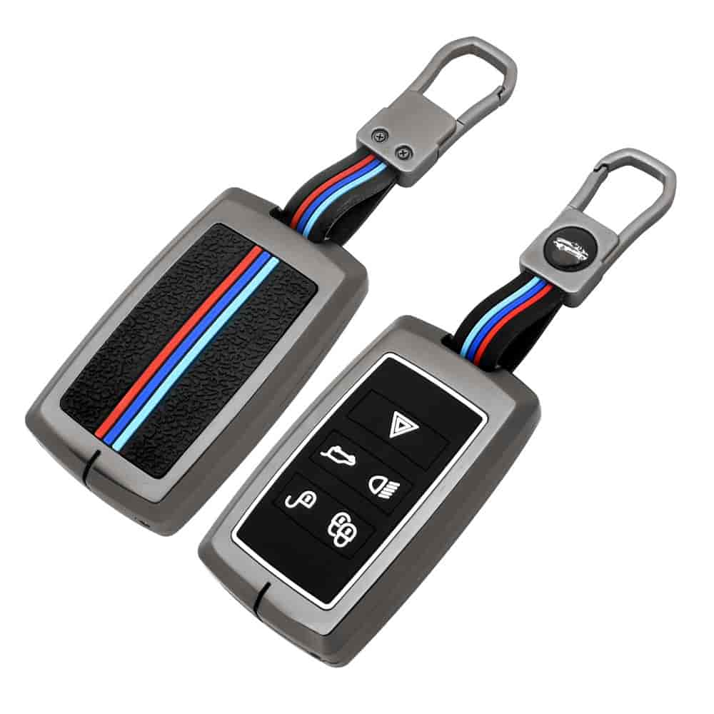 DM New Metal Keychain Land Rover Range Rover Evoque Discovery Sport Velar For Jaguar Xe E-pace Xf Xj