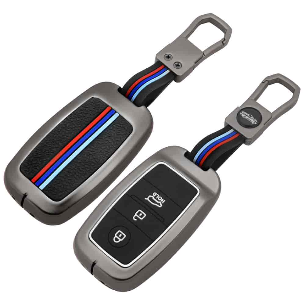 DM Luxury Car Accessories Mental Silicon Car Key Cover Case For KIA Sorento 2012 2015