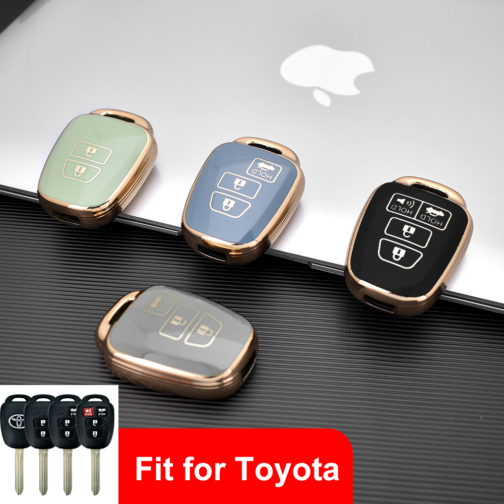 Gift item soft TPU waterproof car key protector shell case for toyota camry/Highlander/Yaris/Cruiser