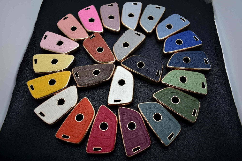 DM New Design Professional Car Key Leather TPU Flip Protective Cover for Vehicle Keys Accessory Fob