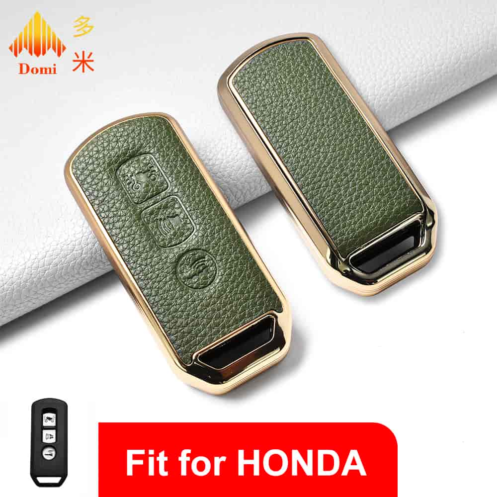 DM Leather Car Key Cover with Leather Car Key Holder Factory produces custom car key sets for all mo