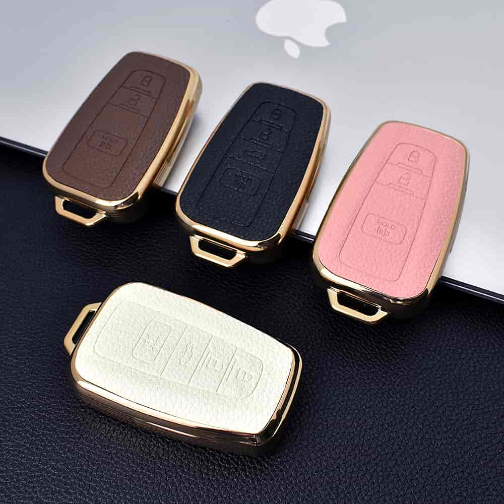 DM 3/4 Button TPU Holder Car Key Cover Leather Smart Key Shell Fob Protection Lossless Signal Fit Fo