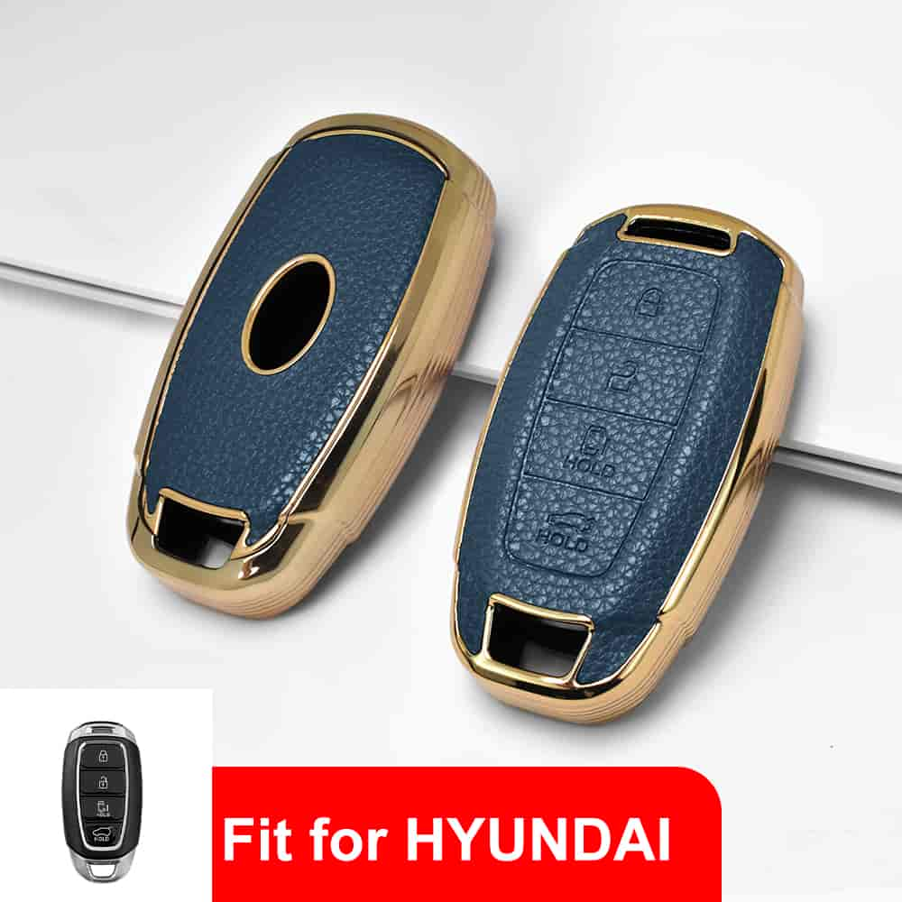 DM Car Key Protectors China Factory Latest Design Leather TPU Car Key Cover for Hyundai