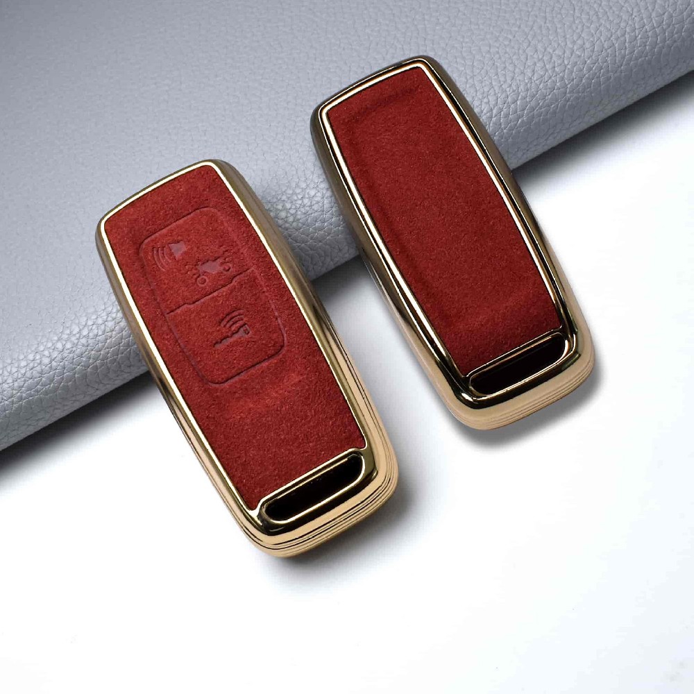 DM High Quality Wholesale Metal Leather Zinc Alloy Car Key Case