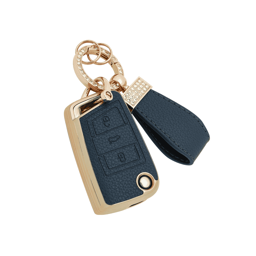 DM Fashion Car Key Holder Leather Car Key Cover Hot Sale Key Case 2024 New Car Accessories