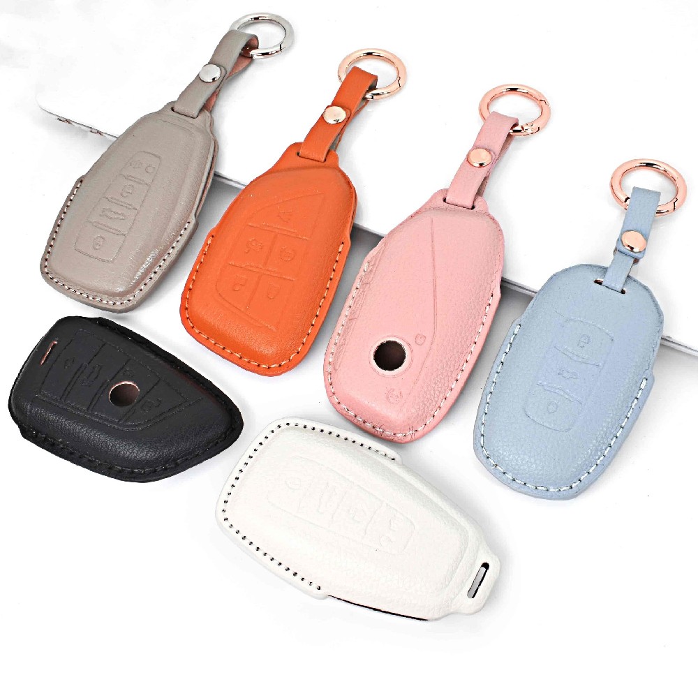 DM Leather Car Remote Key Case Cover for Geely for Geely Coolray X6 X7 EX7 Emgrand Global Hawk GX7 K