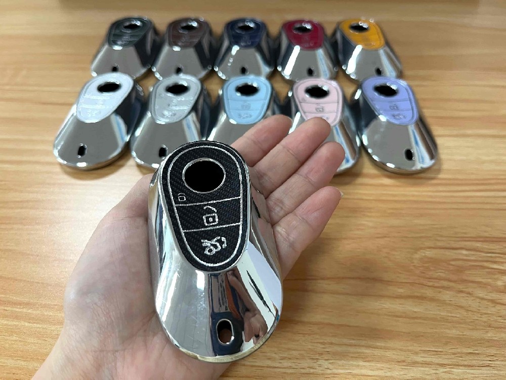 DM TPU Soft Car Remote Key Fob Auto Key Shell Case Cover Suitable for Mercedes Benz Smart Car Key