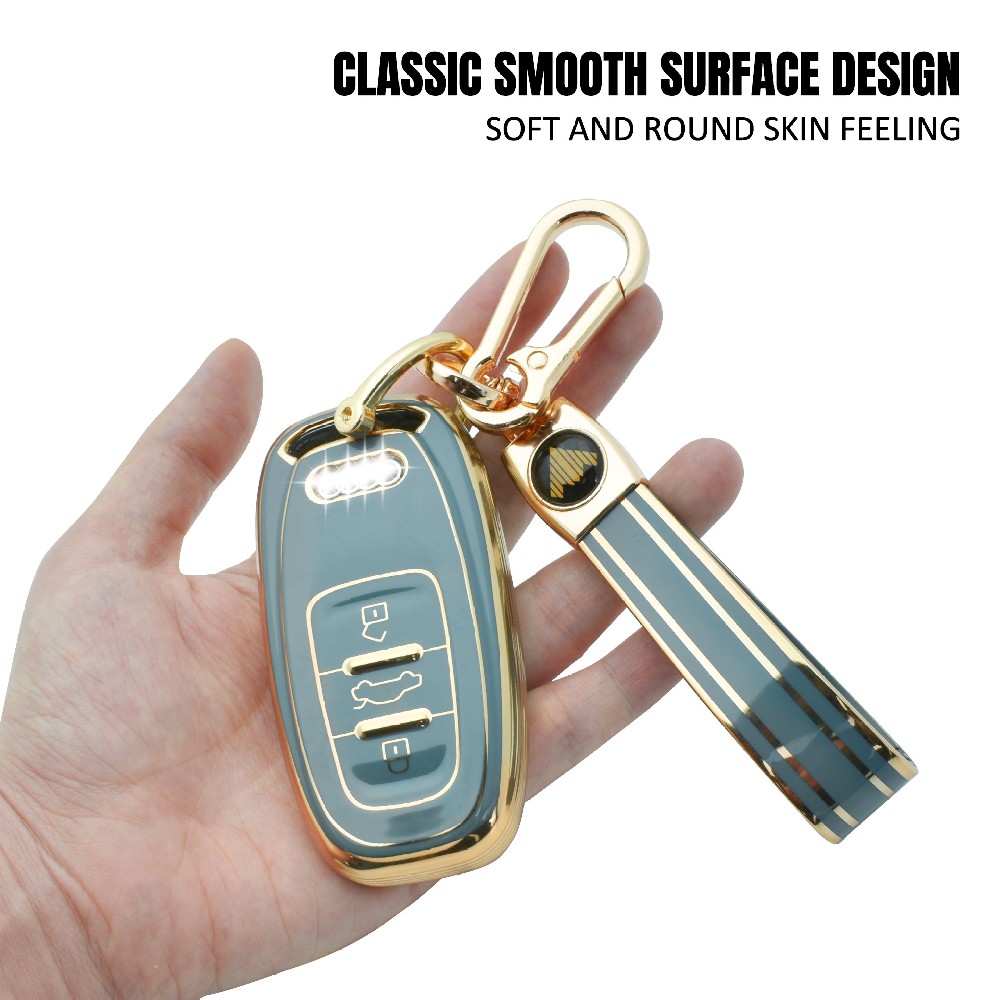 Customized zinc alloy TPU keys chains holder accessories