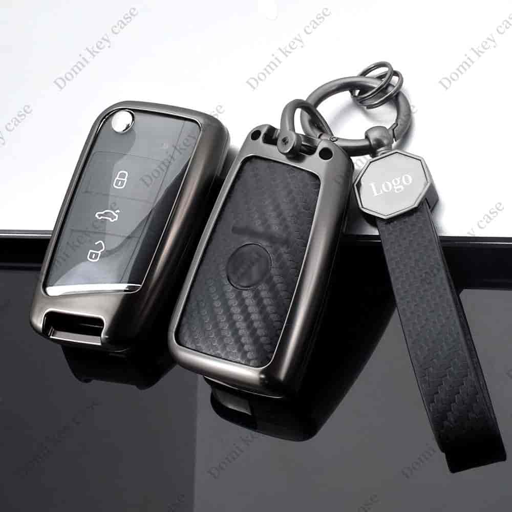 DM Metal Alloy Case Cover Key Fob for hot Das Auto Octavia A7 VW Golf 7/GTI 7/Golf R R20/MK7 MKVII