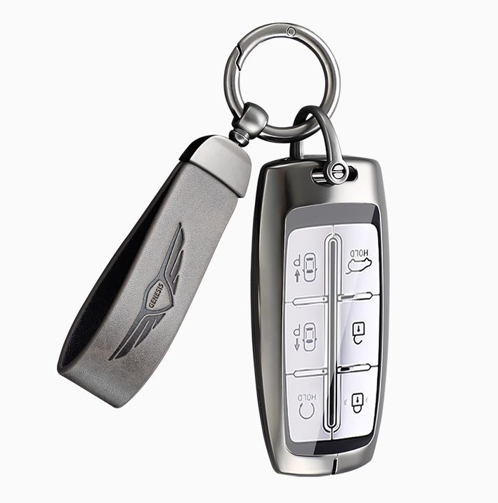 Genesis G70/GV70/GV80/G80/G90 zinc alloy metal leather car key case protector shell