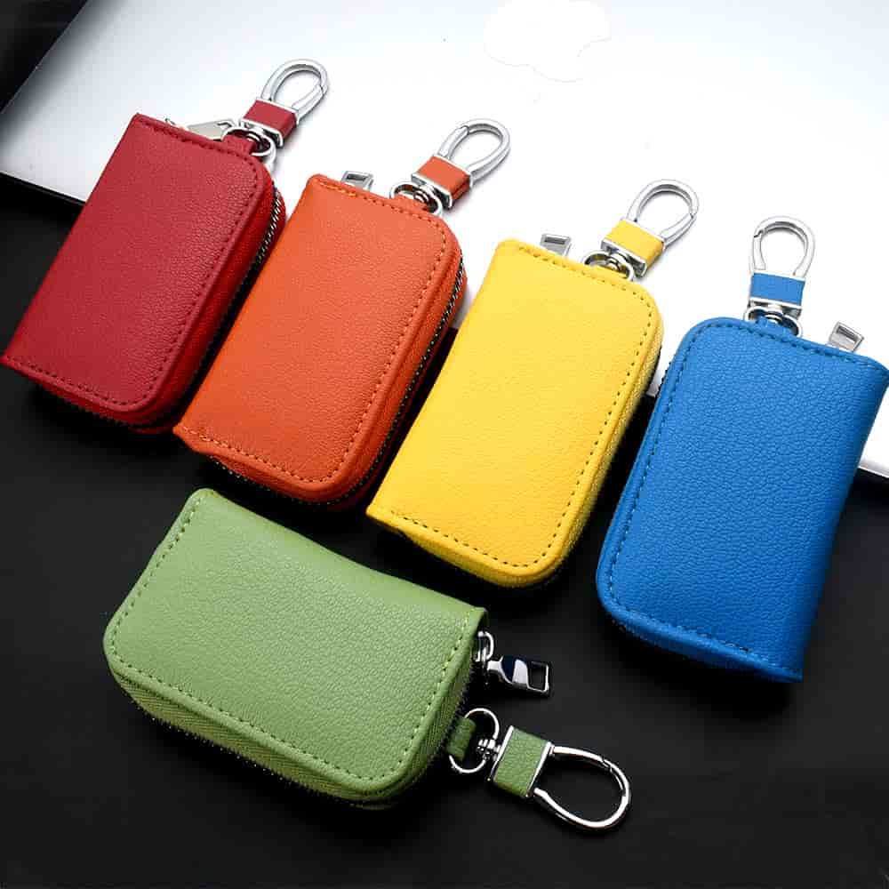 DM Leather car key holder wallet retro classical style distribution wholesale source factory male fe