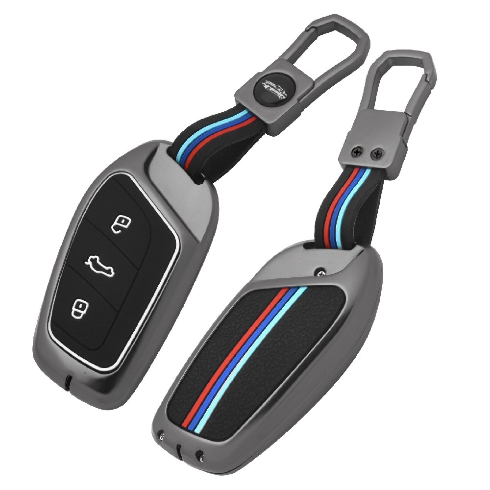 Roewe mg one hector zinc alloy metallic silicone car key fob cover case protector