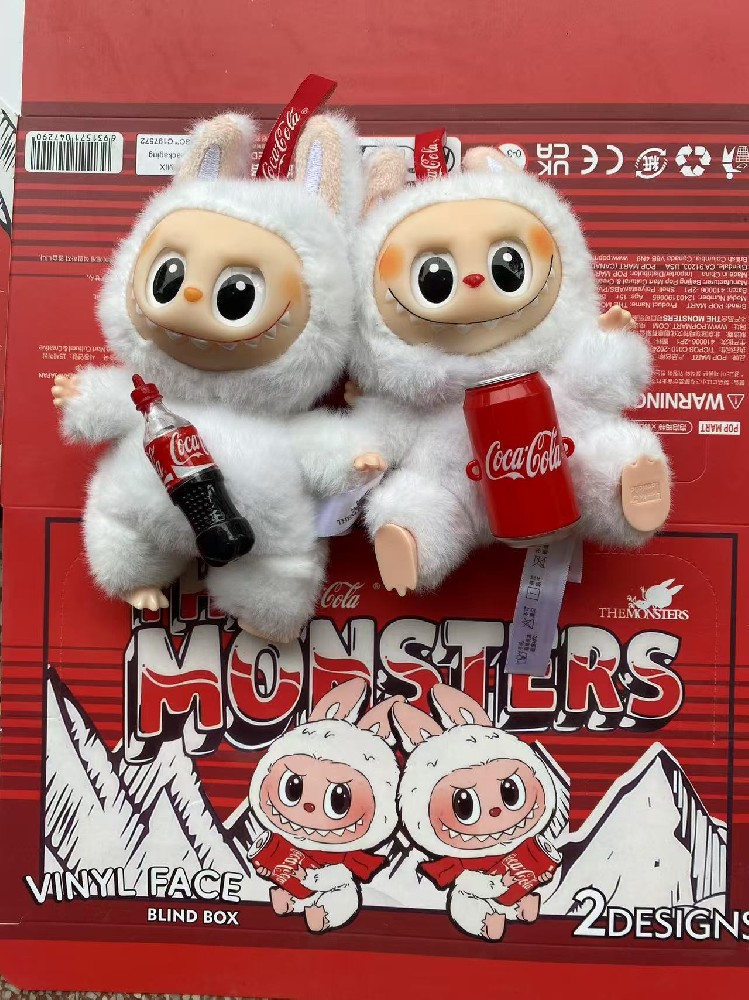 Buy labubu dolls monster coca cola plush toy bag charm keychain one piece